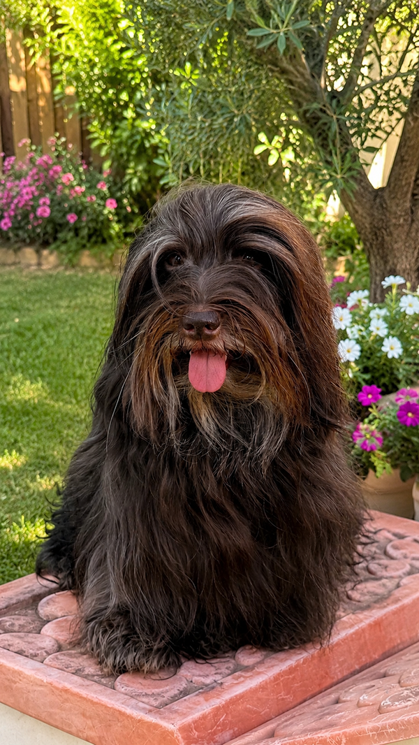 Tito posando en exterior
