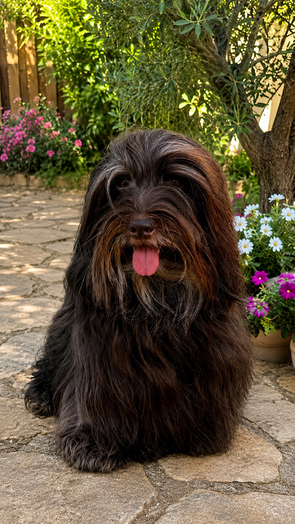 Tito, ejemplar adulto de Bichón Habanero chocolate